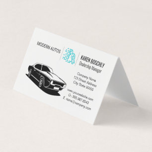 Automatisk Logotyp Wrench i Hand Visitkort