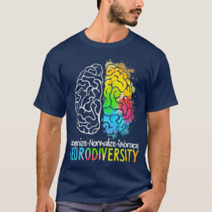 Automatisk mångfald Spektrum ASD ADHD Rainbow T Shirt
