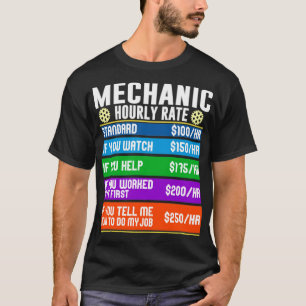 Automatisk mekanisk bike-timtaxa t shirt