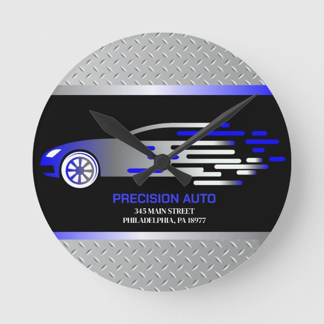 Automatisk mekanisk bilfärg - detaljinfo om samver rund klocka (Framsida)