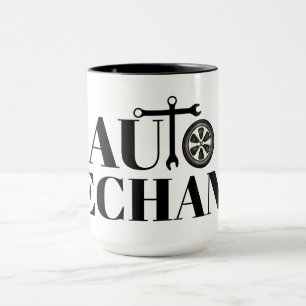 Automatisk mekanisk grafiktext Mugg