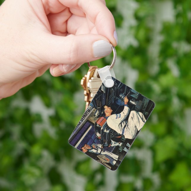 Automatisk mekanism för reparationsservice för vin nyckelring (Hand)