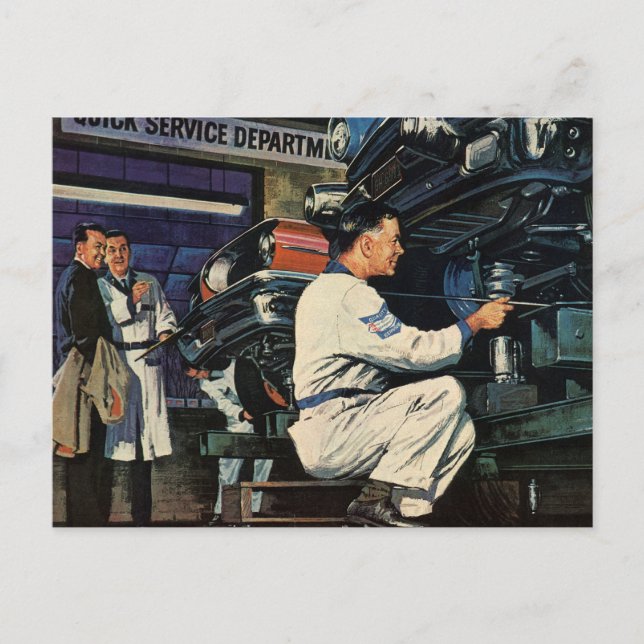 Automatisk mekanism för reparationsservice för vin vykort (Framsida)