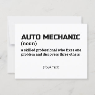 Automatisk mekanism - praktiskt vykort för definit