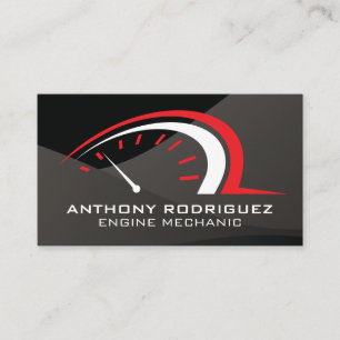 Automatisk Odometer Meter Sleek Gloss Visitkort