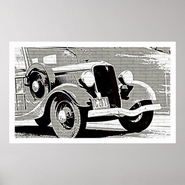 Automatisk Poster av vintage (Framsidan)