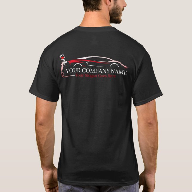 Automatisk professionell av brödfärg för bildobjek t shirt (Baksida)