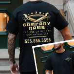Automatisk reparation av Coola för professionell,  T Shirt<br><div class="desc">Öka professionellen i din bilreparationsverkstad med Professionellen Auto Repair Coola Masculine Mechanic T-Shirt. Den här T-shirt-skjortan har en elegant, maskulin logotyp som visas på en framsida och baksida och skapar den som ett utmärkt val för anställda som vill representera ditt varumärke med pride. Det djärva utseendet förbättrar inte bara det...</div>
