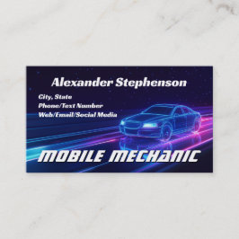 Automatisk reparation av Mobile Mechanic-Lila - Ny Visitkort