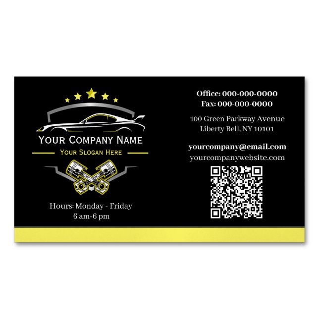 Automatisk reparation av professionell, automatisk magnetiska visitkort (Framsida)