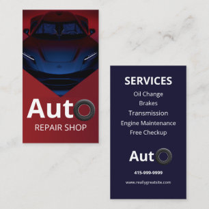 Automatisk reparation av Professionell för bilåter Visitkort