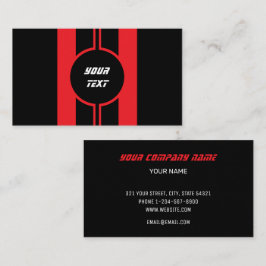 Automatisk reparation av tävla Red Dubbla Rand Visitkort