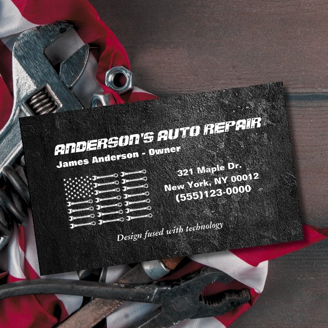 Automatisk reparation av Verktyg-amerikanska Flagg Visitkort (Skapare uppladdad)