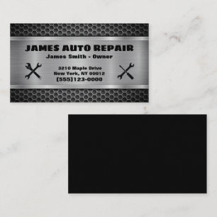 Automatisk reparation av verktyg Metall-design Visitkort