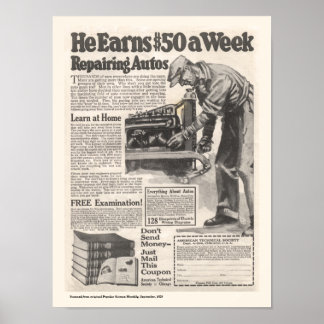 Automatisk reparation av vintage och Poster