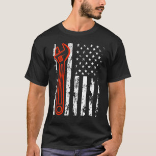 Automatisk reparationsbilsmekanik, amerikanska USA T Shirt