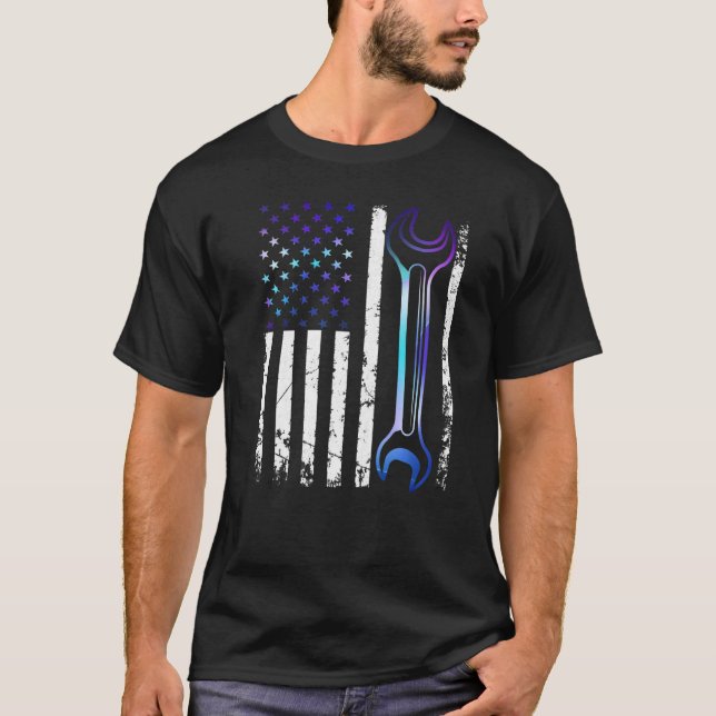 Automatisk reparationsverkstad för bilmekanik, Wre T Shirt (Framsida)