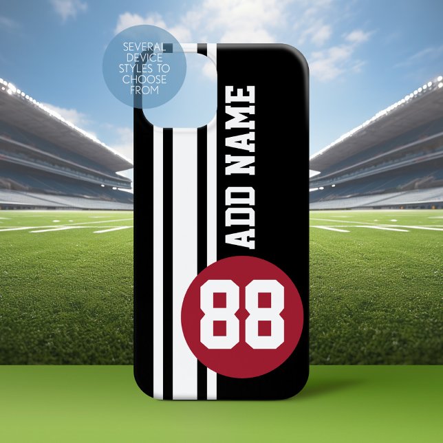 Automatisk Tävla Rand med anpassningsbar nummer oc (Personalized Phone Case with A sporty Design)