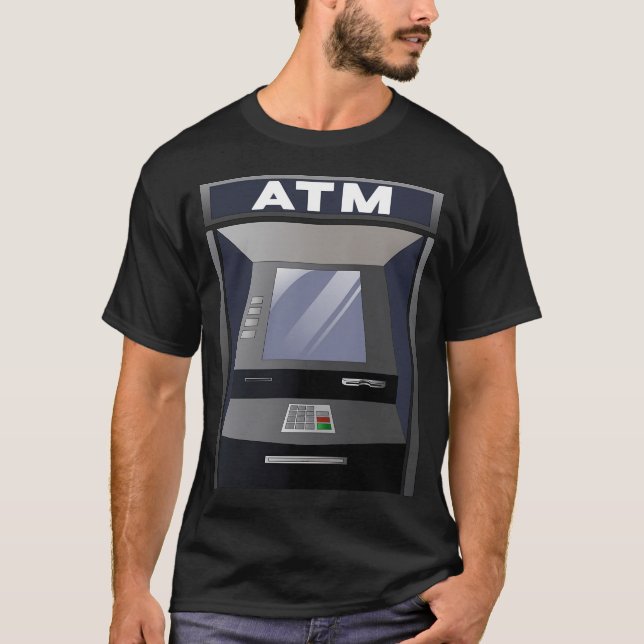Automatisk Teller Maskin (Atm) T Shirt (Framsida)