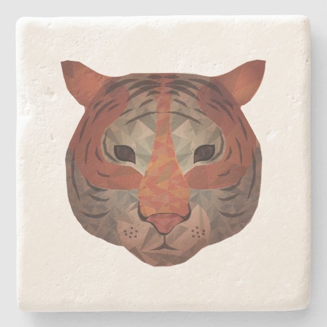 Automatisk tiger stenunderlägg (Framsidan)