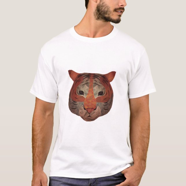 Automatisk tiger t shirt (Framsida)
