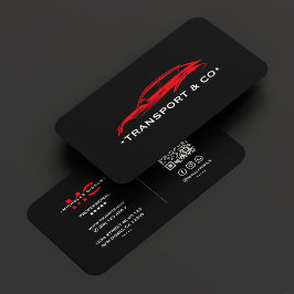 Automatisk transport av Red Car Driver Transport M Visitkort