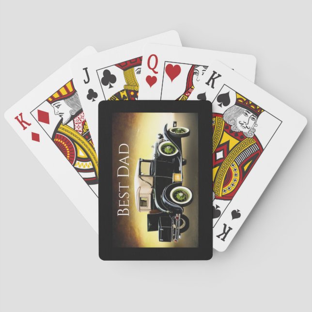 Automatisk vintage casinokort (Baksidan)