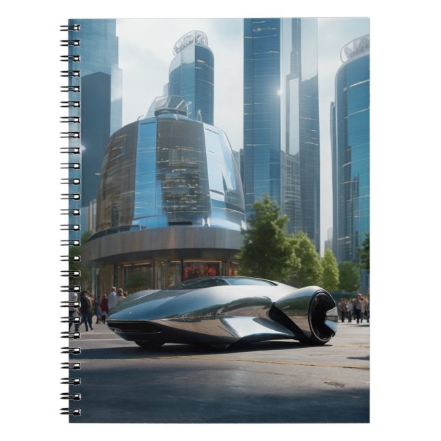 Automatisk Wow! Futuristiska bil Anteckningsbok (Framsidan)