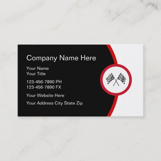 Automatiska Affärskort Visitkort (Framsida)