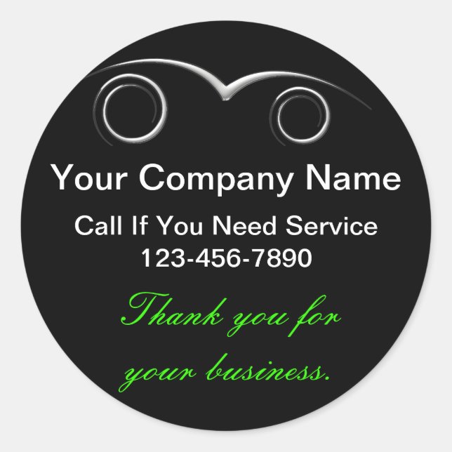 Automatiska Tack Runt Klistermärke (Framsida)