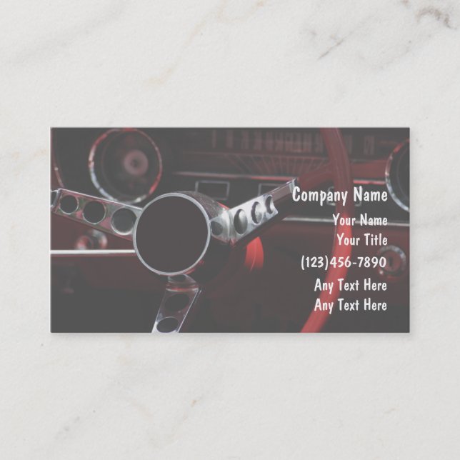 Automatiska visitkortar visitkort (Framsida)