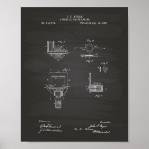 Automatiskt avfyra patent för Sprinkler 1891 - Poster