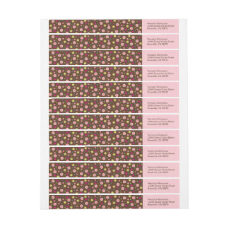 Automatiskt linjeskiftreturetiketter för polka etikettband