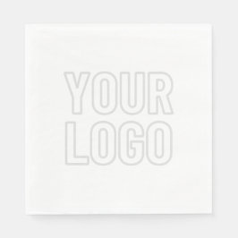 Automatiskt ljusare Logotyp för bakgrund Pappersservett