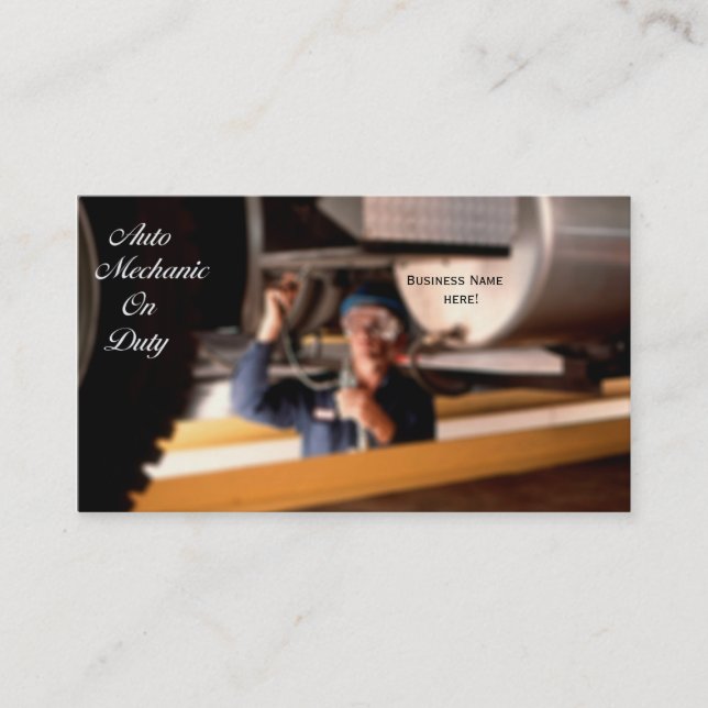 Automatiskt mekaniskt affärskort visitkort (Framsida)