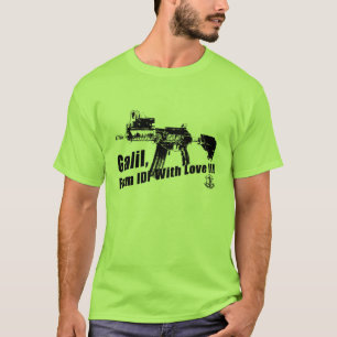 Automatiskt vapen för IDF Galil Tee Shirt