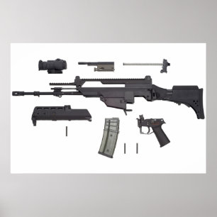 Automatiskt vapen G36 Poster