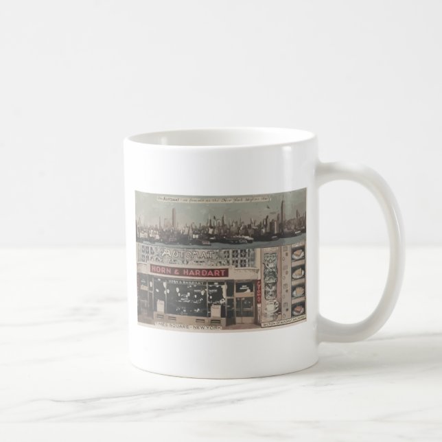 Automatrestauranghornen & Hardart Time kvadrerar Kaffemugg (Höger)