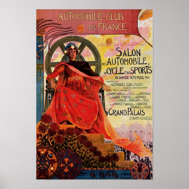 Automobile Klubb de Frankrike Poster (Framsidan)