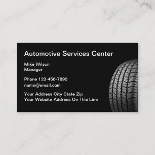Automobile Services Däck Går Visitkort