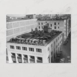 Automobiles on Buick Byggnad Vykort