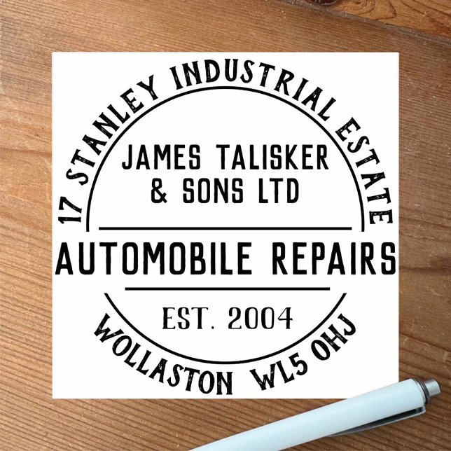 Automobilreparationer Rubber Frimärke Stämpel (Skapare uppladdad)