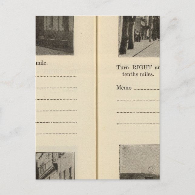 Automobilvägar, NY Vykort (Framsida)