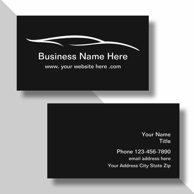 Automotive, Affärskort för bildetaljer Visitkort (Skapare uppladdad)