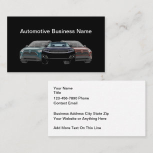Automotive Affärskort SUV-grafik Visitkort