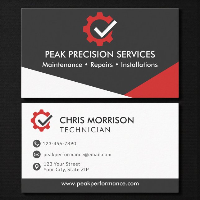 Automotive and Maintenance Services Visitkort (Skapare uppladdad)