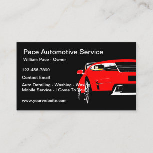 Automotive Car Detection Services Visitkort