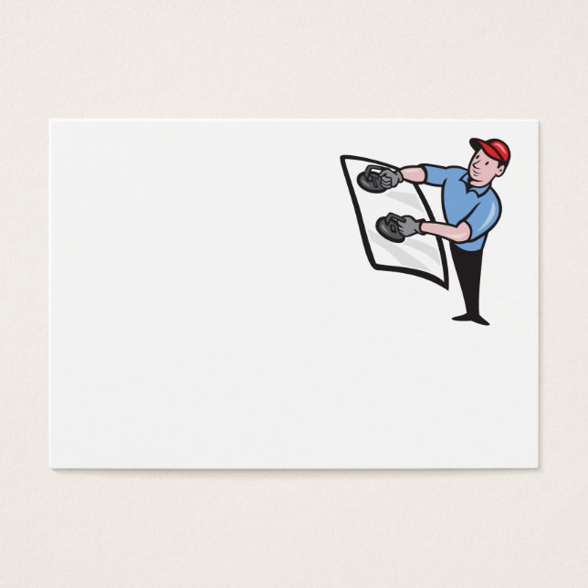 Automotive Glass Installer Visitkort (Framsidan)