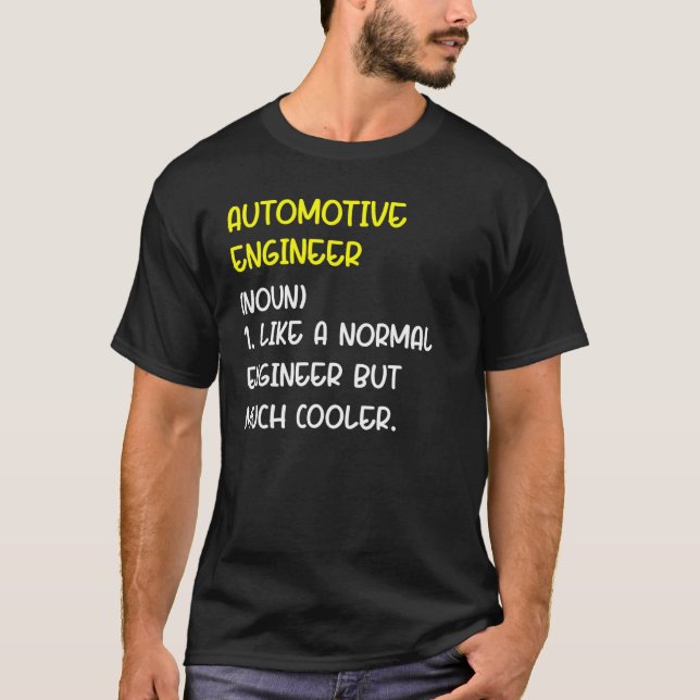 Automotive Ingenjör Definition T Shirt (Framsida)
