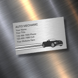 Automotive Mechanic Affärskorts Magnet